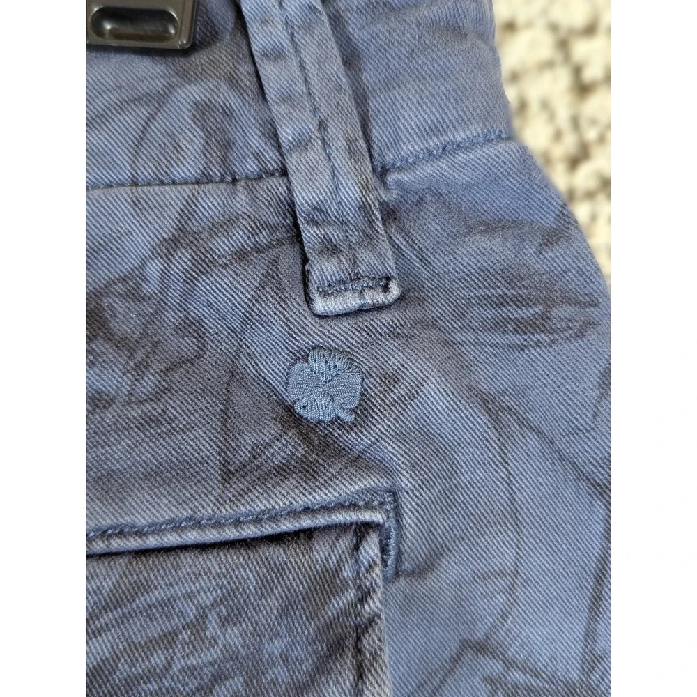 Lucky Brand Tropical Theme Chino Shorts Mens‎ 32 Blue Casual Golf Hike Outdoors
